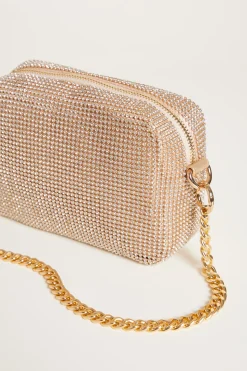 Pochette con strass - Oro