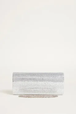 Pochette di strass - Argento