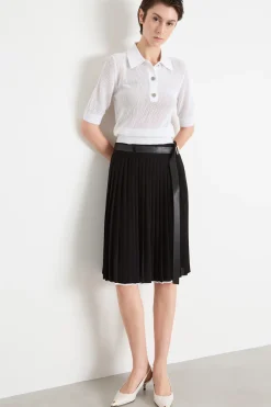 Polo in maglia a rete - Bianco