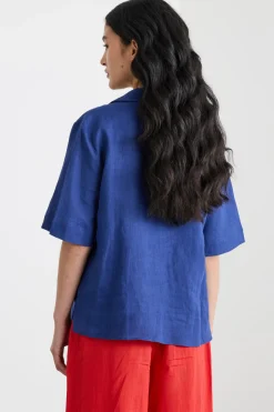 Polo in tela - Blu