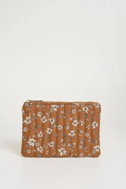Portamonete a fiori - Marrone