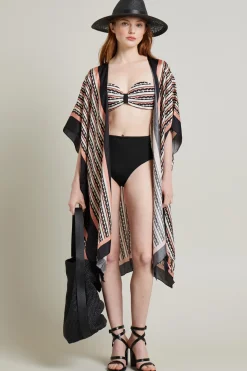 Reggiseno mare a fascia - Nero Rosa Bianco