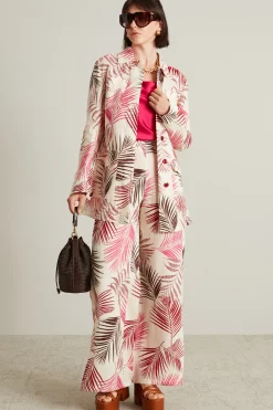 Sahariana in lino - Bianco Rosa