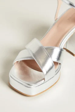 Sandali con tacco - Argento