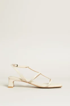 Sandali con tacco - Beige Chiaro