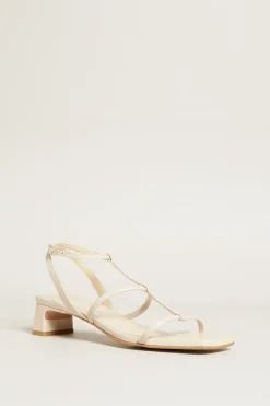 Sandali con tacco - Beige Chiaro