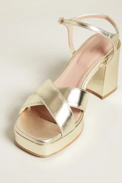 Sandali con tacco - Oro