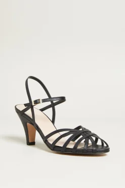 Sandali con listini - Nero