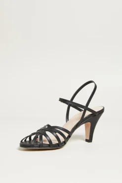 Sandali con listini - Nero