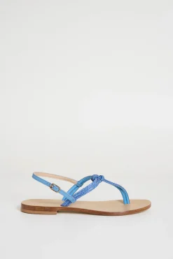 Sandali con strass - Azzurro