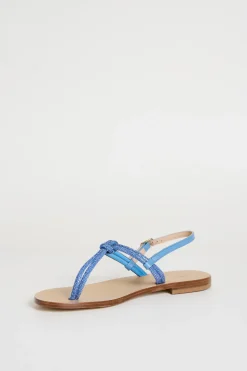Sandali con strass - Azzurro