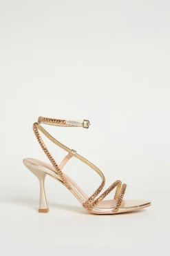 Sandali con strass - Oro