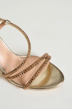 Sandali con strass - Oro