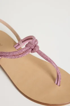Sandali con strass - Rosa