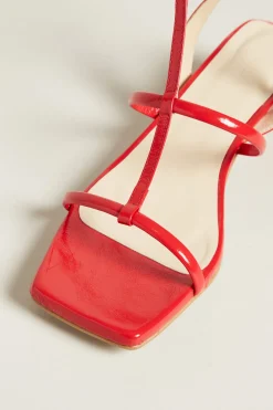 Sandali con tacco - Rosso