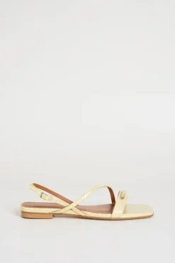 Sandali flat a listini - Giallo