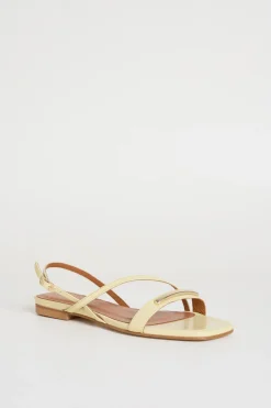 Sandali flat a listini - Giallo