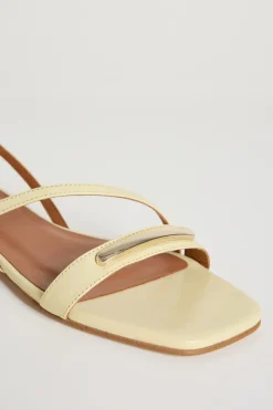 Sandali flat a listini - Giallo