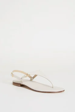 Sandali in pelle laminata - Bianco