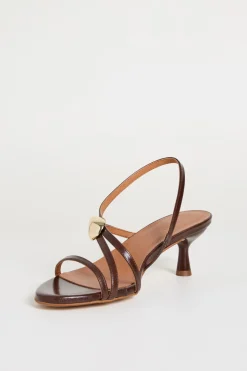 Sandali in pelle - Marrone