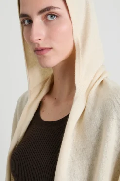 Scialle in cashmere - Panna