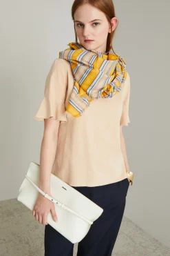 Sciarpa in voile - Giallo Azzurro