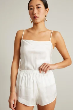 Set lingerie in viscosa - Bianco