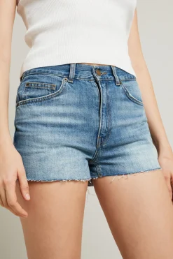 Short in denim - Blu