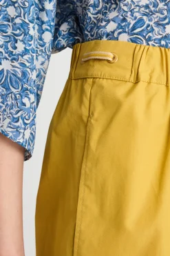 Short in popeline - Giallo