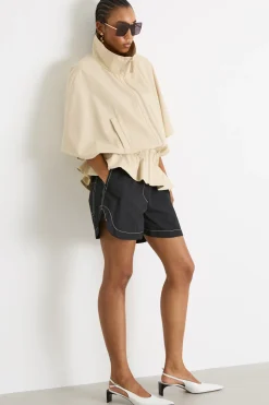 Shorts in popeline - Nero