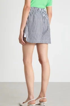 Shorts in popeline - Nero Bianco