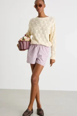 Shorts in taffetà - Rosa