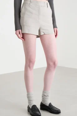 Shorts in tela - Beige