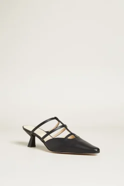 Slingback con tacco - Nero