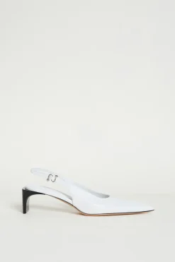 Slingback a punta - Bianco
