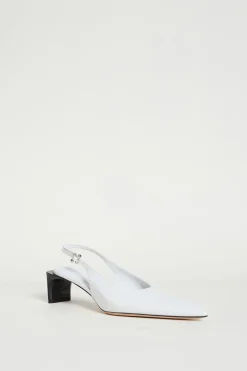 Slingback a punta - Bianco
