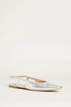 Slingback basse - Argento