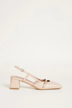 Slingback in pelle - Rosa