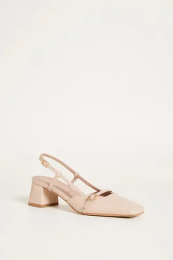 Slingback in pelle - Rosa