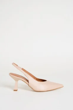 Slingback in pelle - Rosa