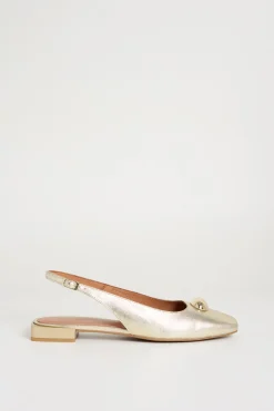 Slingback laminata - Oro