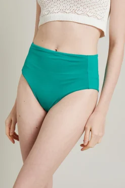 Slip mare a vita alta - Verde Smeraldo