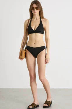 Slip mare con coulisse in jersey - Nero