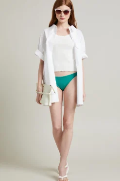 Slip mare con laccetti - Verde Smeraldo