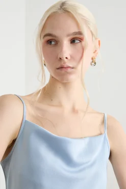 Slip top fluido - Azzurro