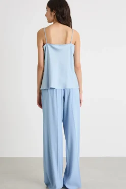 Slip top fluido - Azzurro