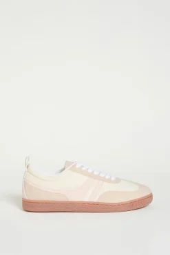Sneaker in jersey bicolore - Beige