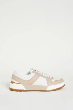 Sneaker in pelle - Bianco Beige