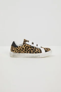Sneakers in cavallino - Cammello Bianco Nero