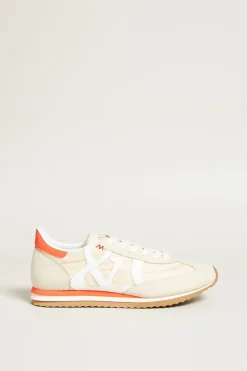 Sneakers con cuciture - Beige
